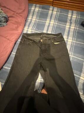 Womens Black Denim Jeans Size 12